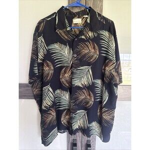 Natural Issue Men's Short Sleeve Button-Down Hawaiian Tropical Shirt Size XXL